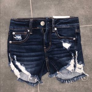 Midi jean shorts